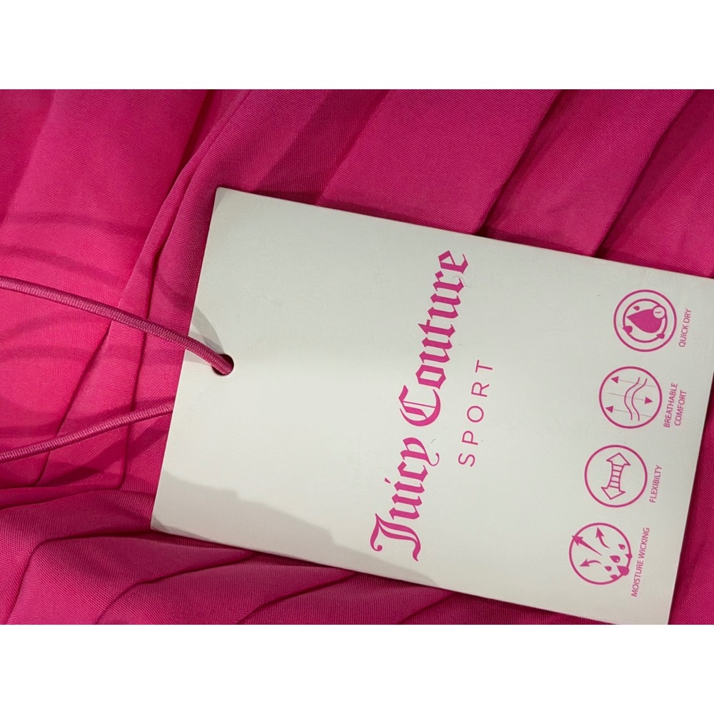 Juicy Couture Sport Pink Pleated Tennis Skort and Sports Bra Set JC257258S L - Picture 6 of 6